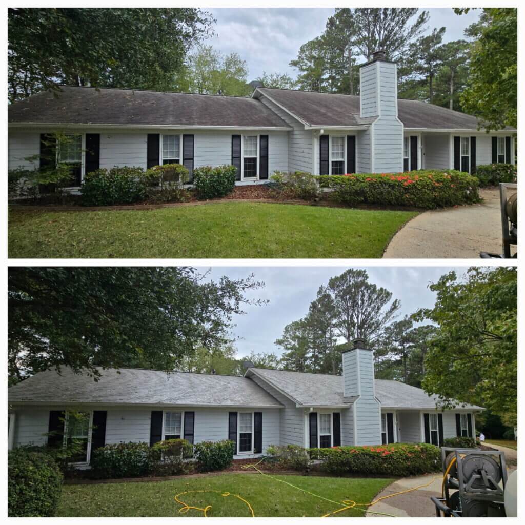 AMAZING RESULTS FROM BLUE MONKEY'S ROOF PRESSURE WASHING AND STAIN REMOVAL SERVICE