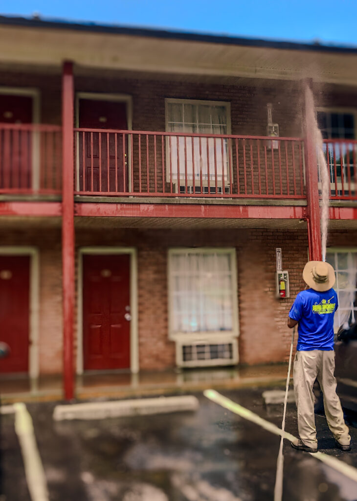 Commercial pressure washing and wood care services for decks, fences, storefronts, and more. Remove dirt, mold, and stains while protecting wood with professional staining and sealing