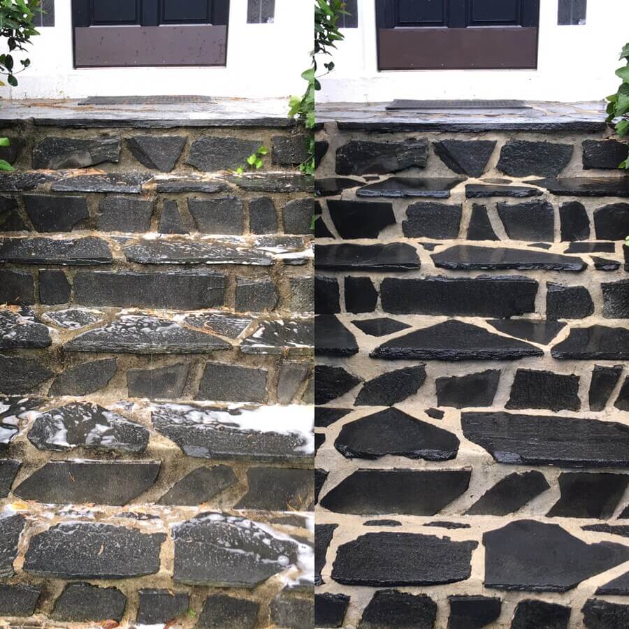 before and after stone paver stairs pressure washing service - VIEW OUR RESIDENTIAL SERVICES LIST FOR COMPREHENSIVE CLEANING SOLUTIONS FOR OUR HOME'S EXTERIOR